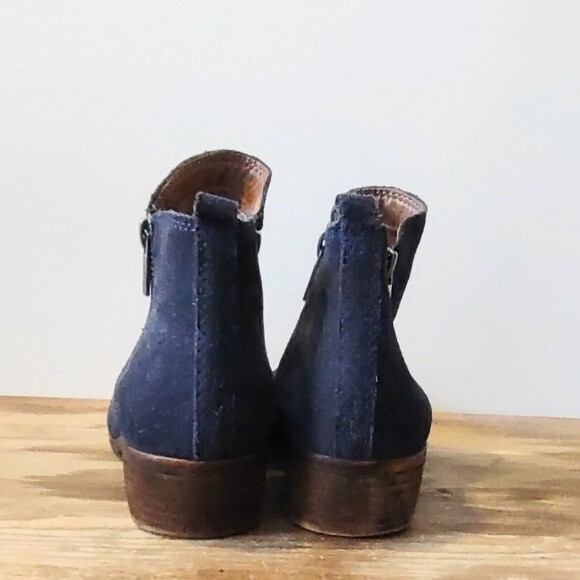 Lucky Brand 'Basel' Navy Blue Suede Booties Ankle Boots Sz 10 - Picture 5 of 7